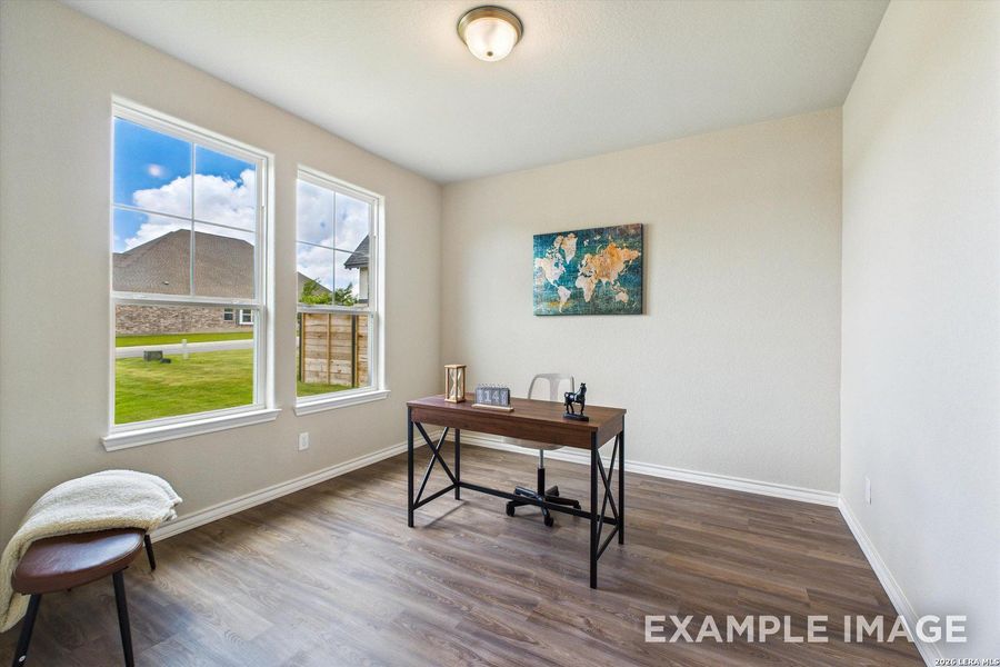 Furnished interior view inside a new home in Potranco Oaks, Castroville (Image 19).