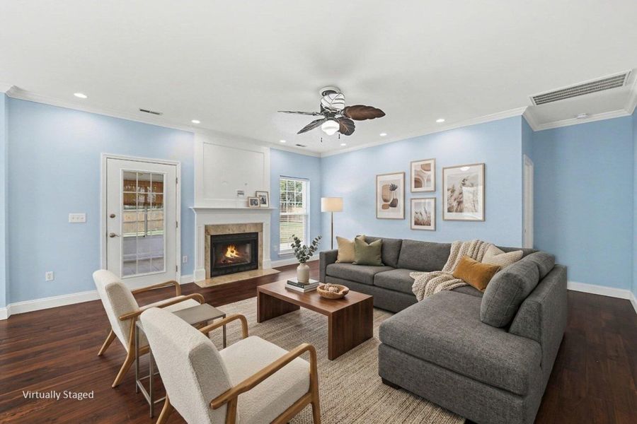 Furnished interior view inside a new home in , North Charleston (Image 6).