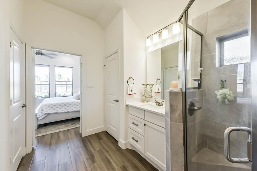 Furnished interior view inside a new home in , Katy (Image 38). Furnished interior view inside a new home in , Katy (Image 38).