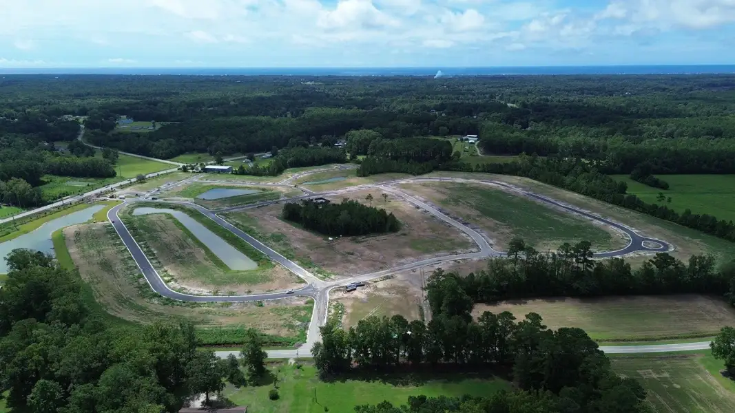 Site preparation for new homesites in Fox Run, Supply (Image 3).