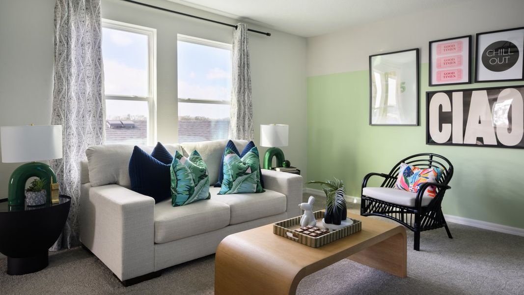 Representative furnished interior of a home built from the Indigo by Casa Fresca Homes in Pasadena Woods, Dade City (Image 10).