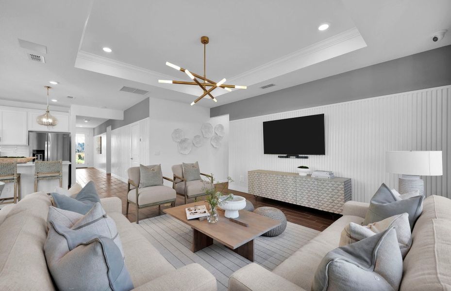 Representative furnished interior of a home built from the Highgate by Pulte Homes in Seminole Palms, Palm Coast (Image 11).