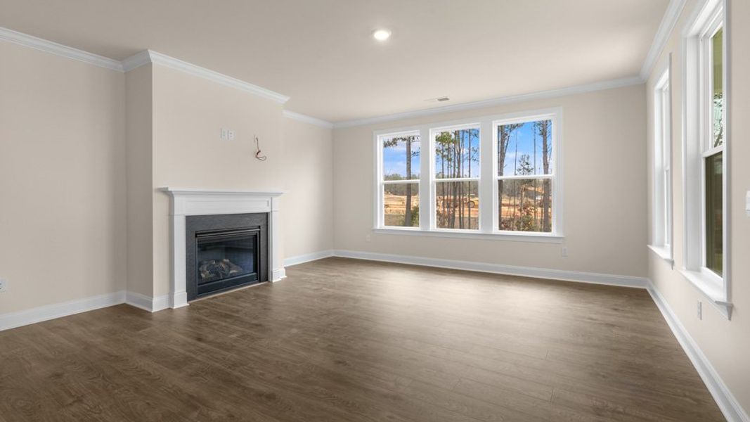 Representative unfurnished interior of a home built from the Hartwell by D.R. Horton in Kalas Falls, Wake Forest (Image 12).