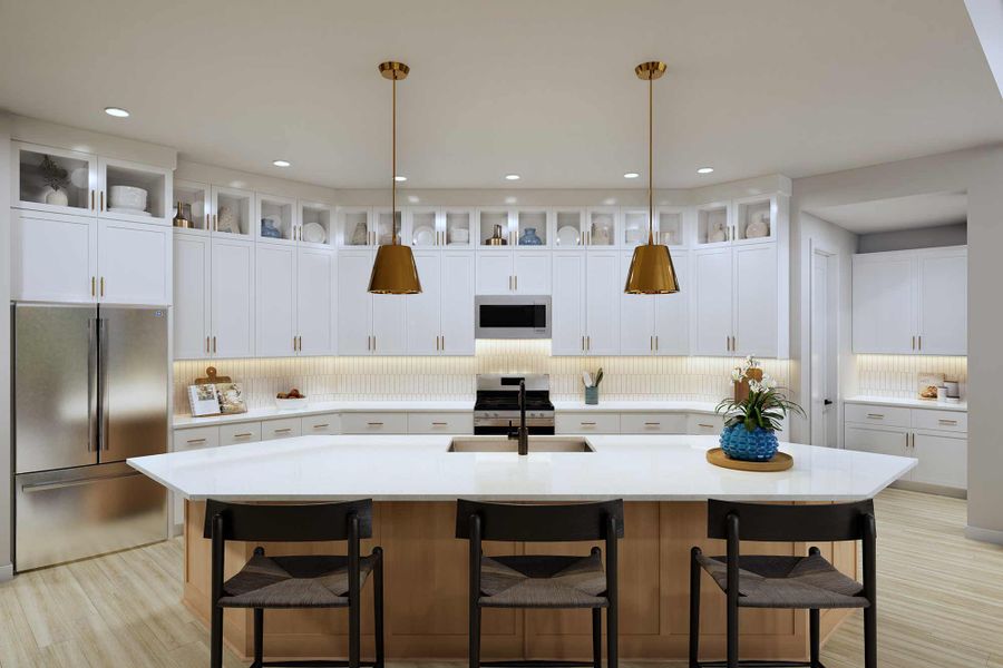 Representative furnished interior of a home built from the The Marigold by David Weekley Homes in Dunham Pointe 65' Homesites, Cypress (Image 5).