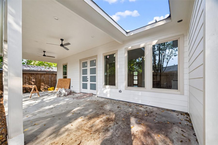 Premium tempered glass window upgrade. Electricity ran throughout back patio, giving you exterior lighting and fans. Upgraded outdoor entry doors. Pecan tree great for your future pecan pies! Join this Sunday 1-3pm