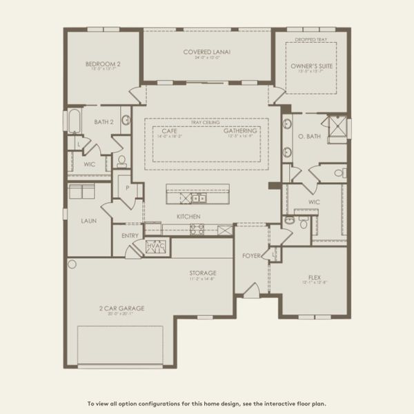 2D floor plan layout for the Stardom by Del Webb in Del Webb Naples, Ave Maria, FL (Image 3).