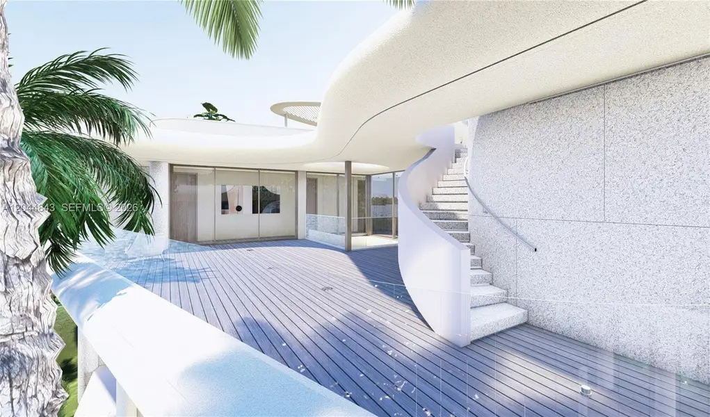 Exterior details and patio area of a home in , Miami (Image 8). Exterior details and patio area of a home in , Miami (Image 8).
