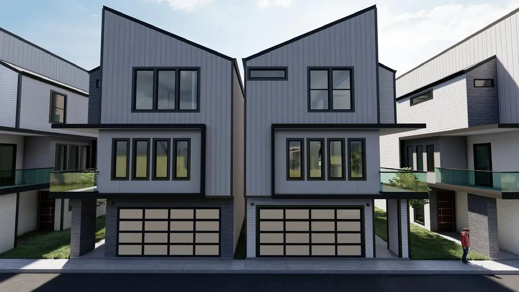 Front exterior of a new home in , Houston, TX, highlighting curb appeal (Image 28). Front exterior of a new home in , Houston, TX, highlighting curb appeal (Image 28).