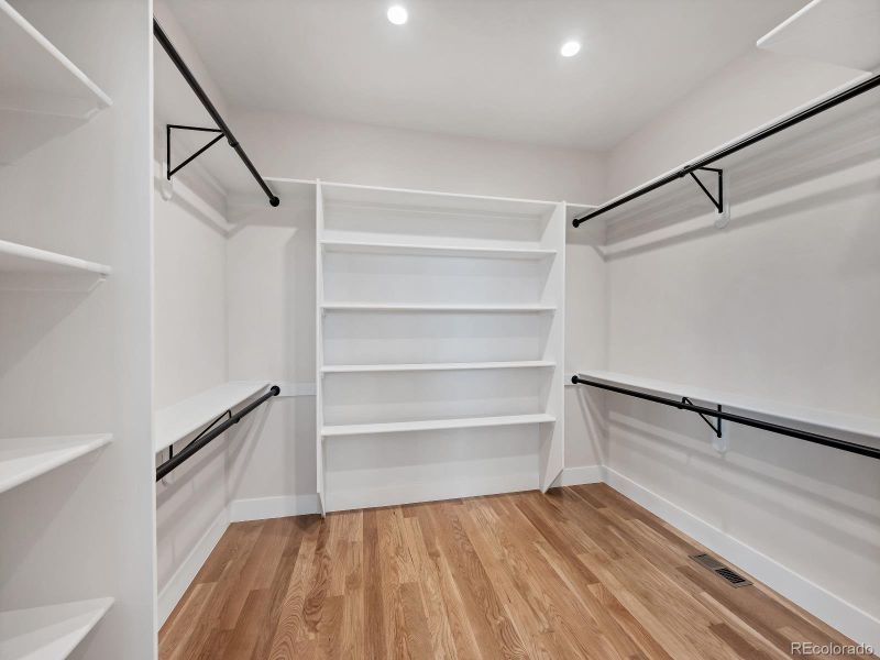 Primary walk in closet