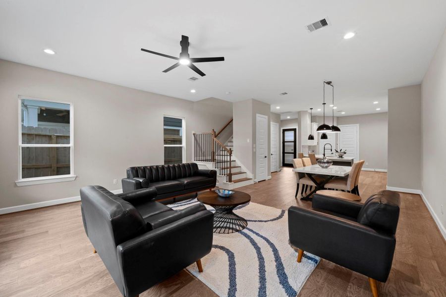 Furnished interior view inside a new home in , Houston (Image 9). Furnished interior view inside a new home in , Houston (Image 9).