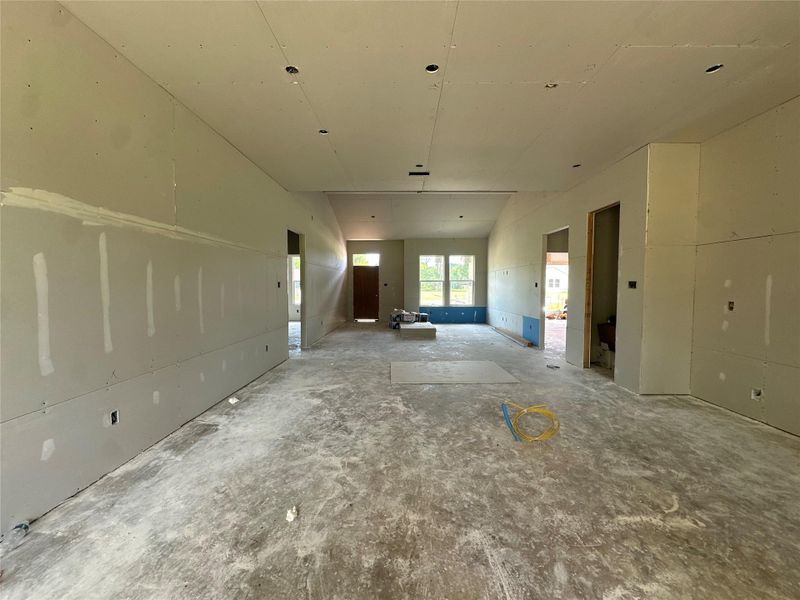 In-progress construction of a new home in , Jones Creek, TX (Image 5).