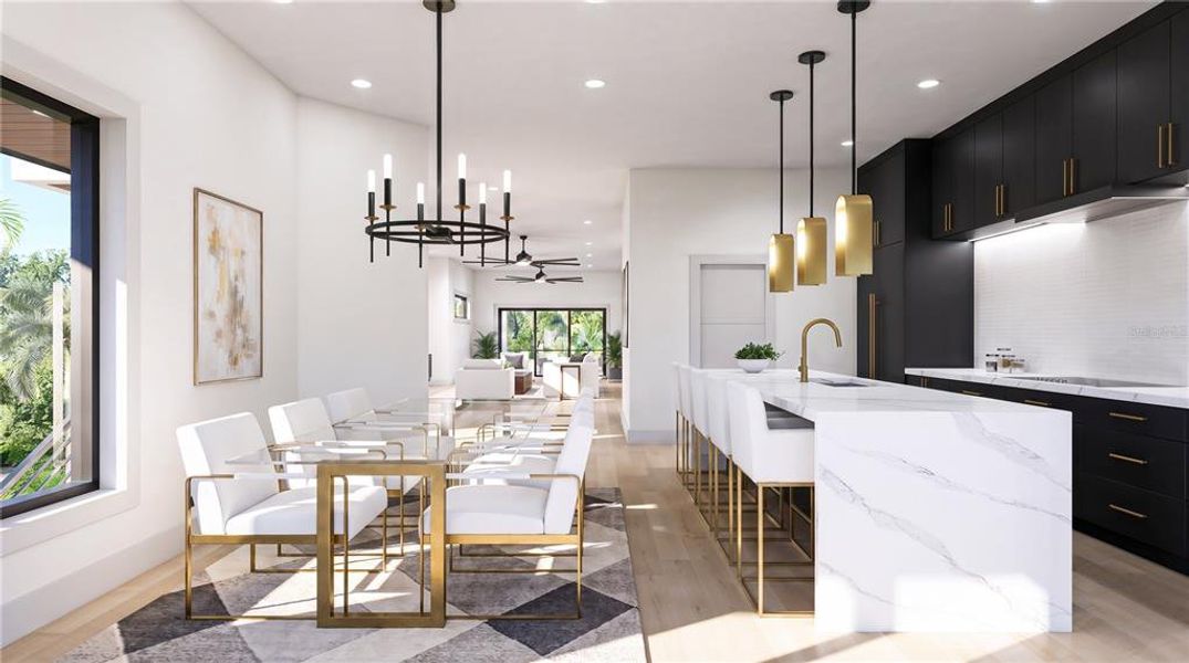 Furnished interior view inside a new home in , Tampa (Image 4).