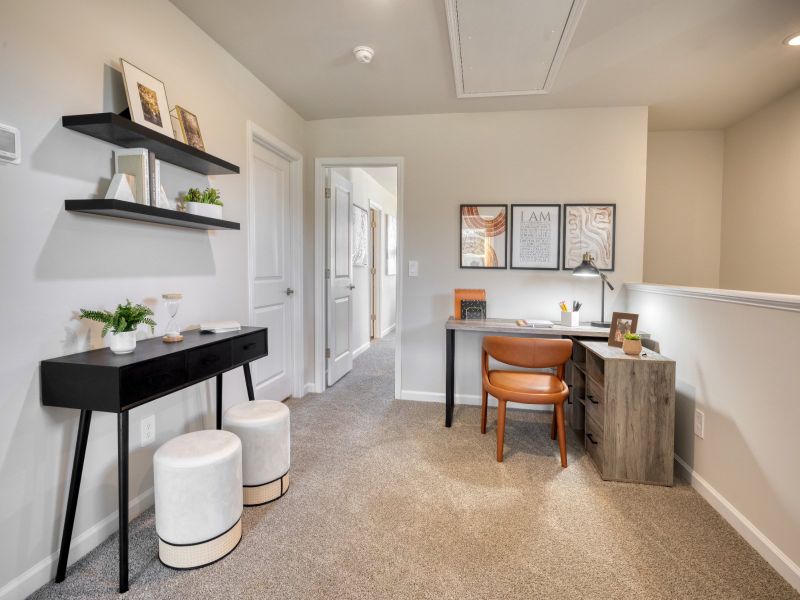 Loft in the Amber floorplan at a Meritage Homes community in Graham, NC.