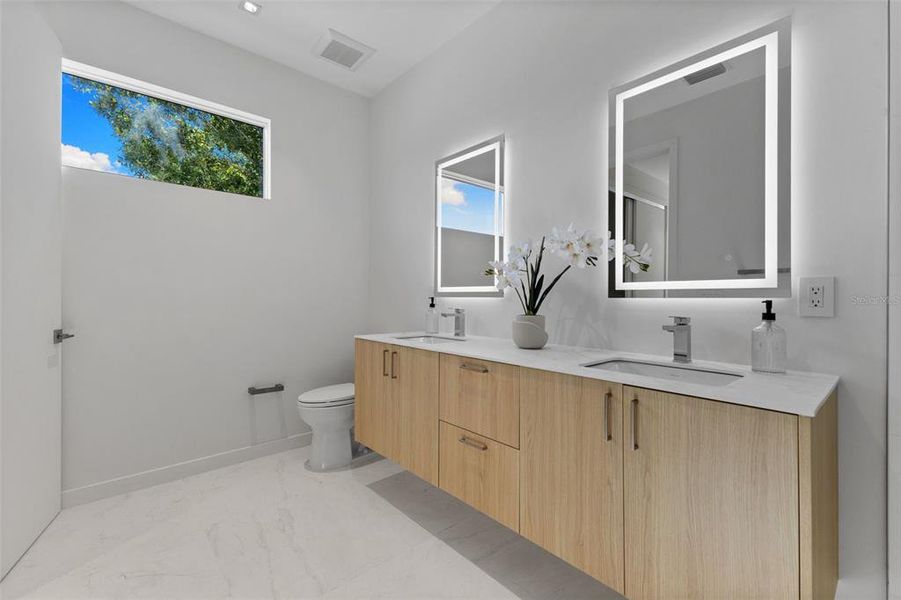 Furnished interior view inside a new home in , St. Petersburg (Image 21).