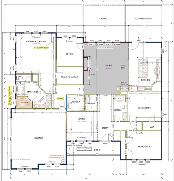 2D floor plan layout of this home in Smokey Hills, Campobello, SC (Image 3). 2D floor plan layout of this home in Smokey Hills, Campobello, SC (Image 3).