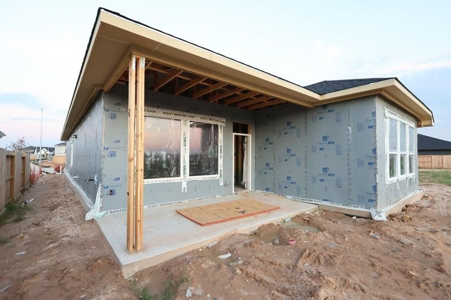 Front exterior of a new home in Jubilee, Hockley, TX, highlighting curb appeal (Image 19).