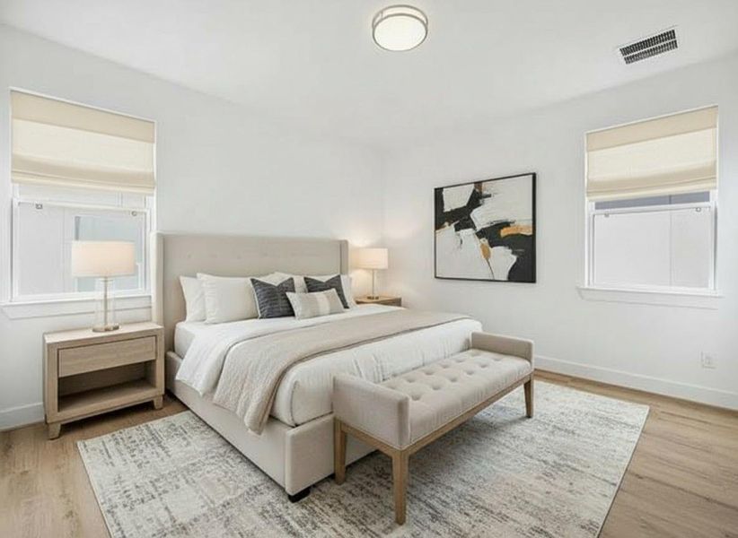 Furnished interior view inside a new home in Upland Estates, Houston (Image 12).