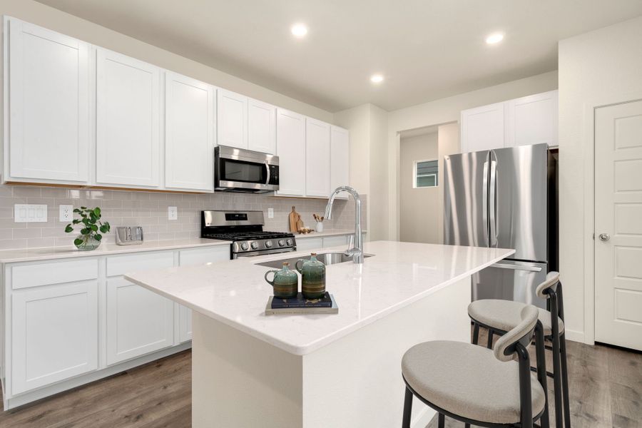 Representative furnished interior of a home built from the Welby by Baessler Homes in Hudson Hills, Hudson (Image 8). Representative furnished interior of a home built from the Welby by Baessler Homes in Hudson Hills, Hudson (Image 8).