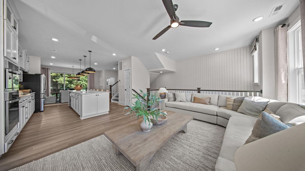 Representative furnished interior of a home built from the Harlow by DRB Homes in Bayberry, Raleigh (Image 18).