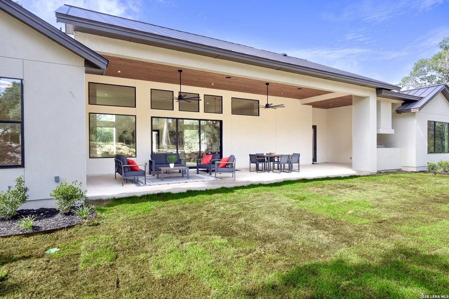 Exterior details and patio area of a home in , Boerne (Image 26).