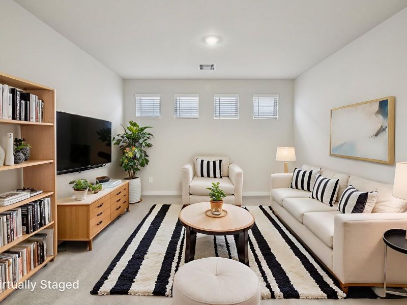 Furnished interior view inside a new home in Spring Brook Village - City Series, Houston (Image 6).