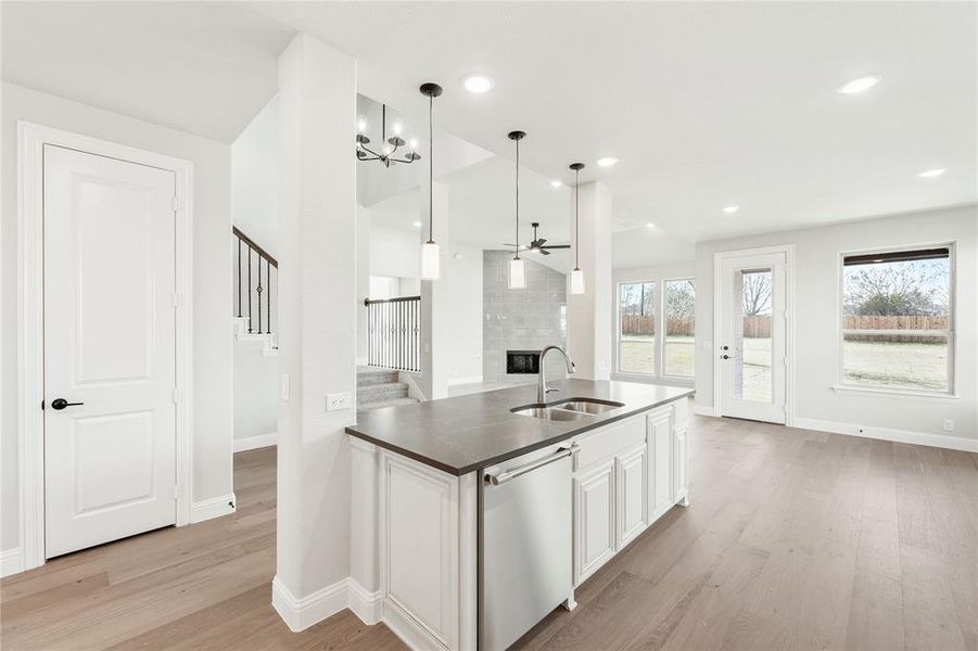 Furnished interior view inside a new home in Crystal Lake Estates, Red Oak (Image 6).