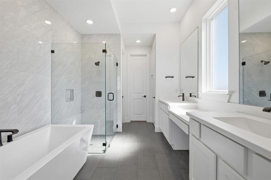 Furnished interior view inside a new home in Tavolo Park, Fort Worth (Image 12).