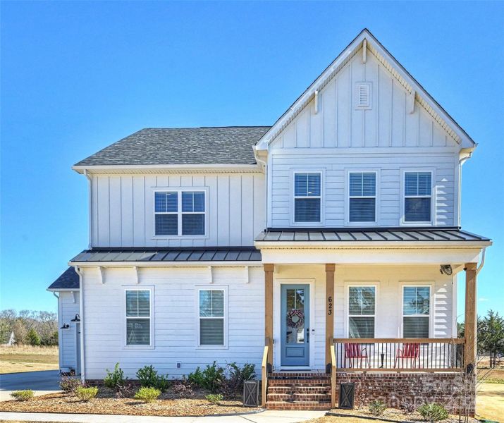 Front exterior of a new home in , Clover, SC, highlighting curb appeal (Image 23). Front exterior of a new home in , Clover, SC, highlighting curb appeal (Image 23).