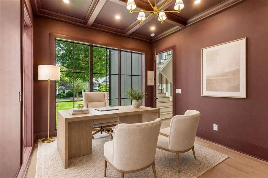 Furnished interior view inside a new home in , Atlanta (Image 18).