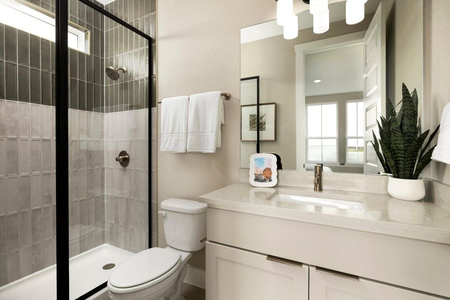 Representative furnished interior of a home built from the McKinney by Tri Pointe Homes in Lariat, Liberty Hill (Image 38).