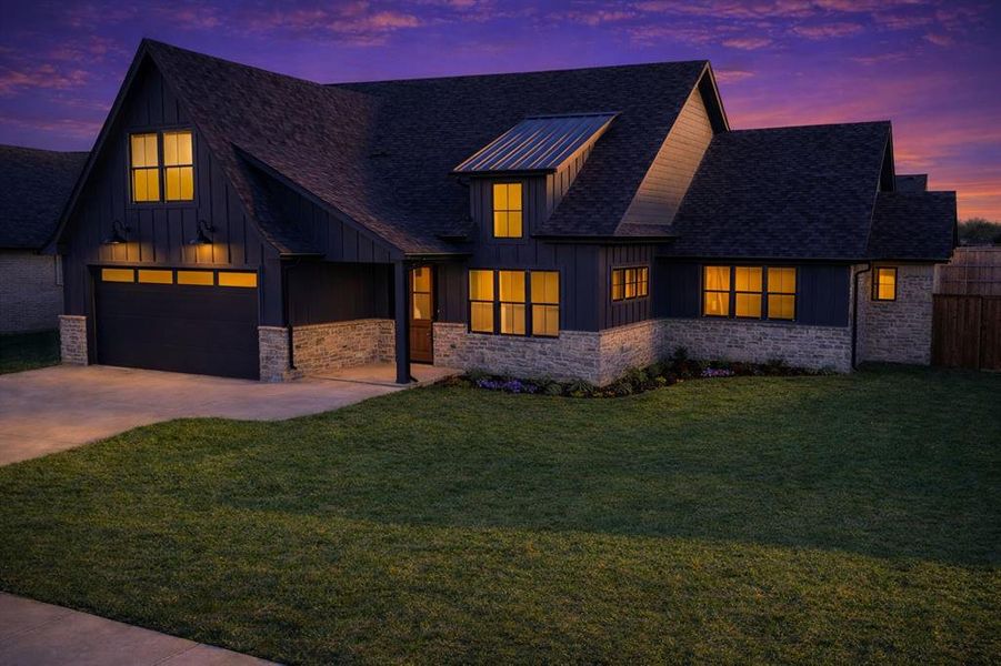 Front exterior of a new home in , Pottsboro, TX, highlighting curb appeal (Image 26).