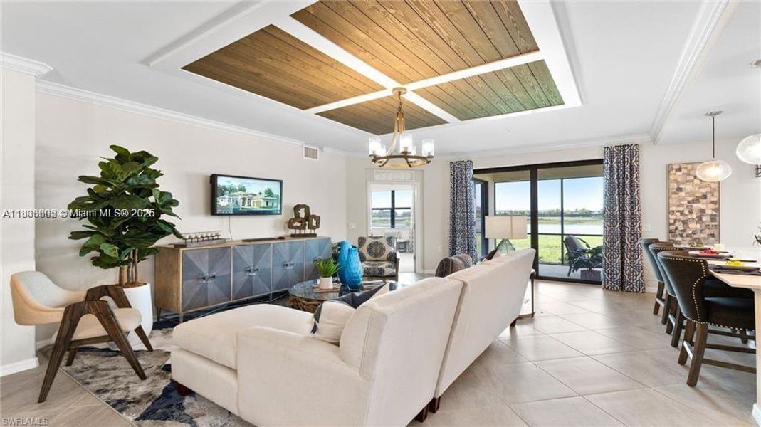 Furnished interior view inside a new home in , Immokalee (Image 3). Furnished interior view inside a new home in , Immokalee (Image 3).