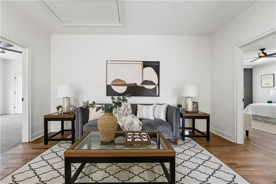 Furnished interior view inside a new home in , Decatur (Image 7).