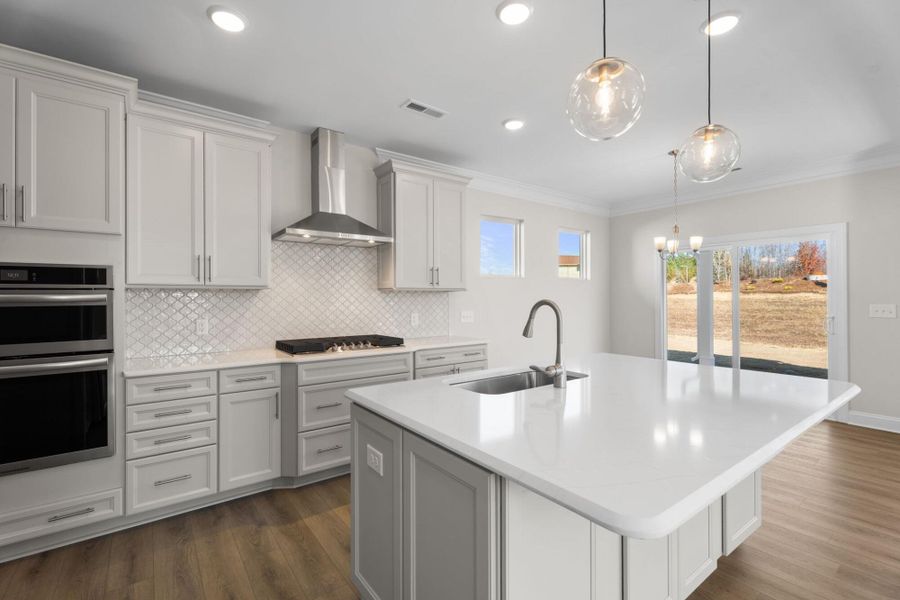 Furnished interior view inside a new home in Monterra, Kernersville (Image 7). Furnished interior view inside a new home in Monterra, Kernersville (Image 7).