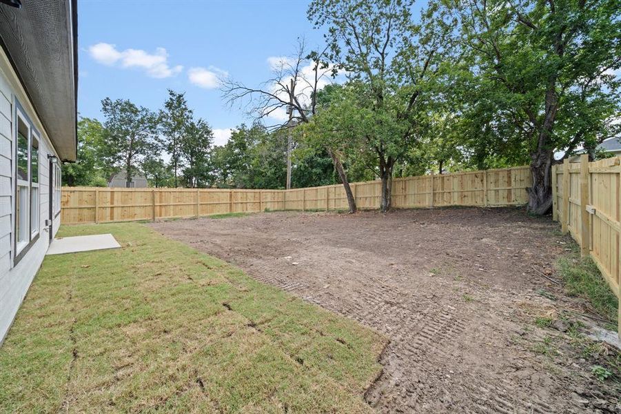 View of yard featuring a patio