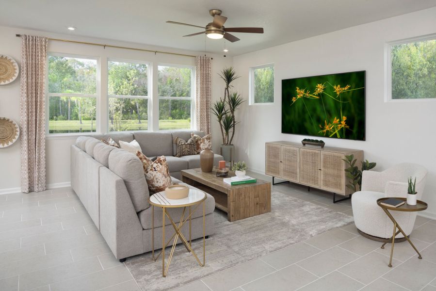 Riley Model Great Room Riley Model Great Room