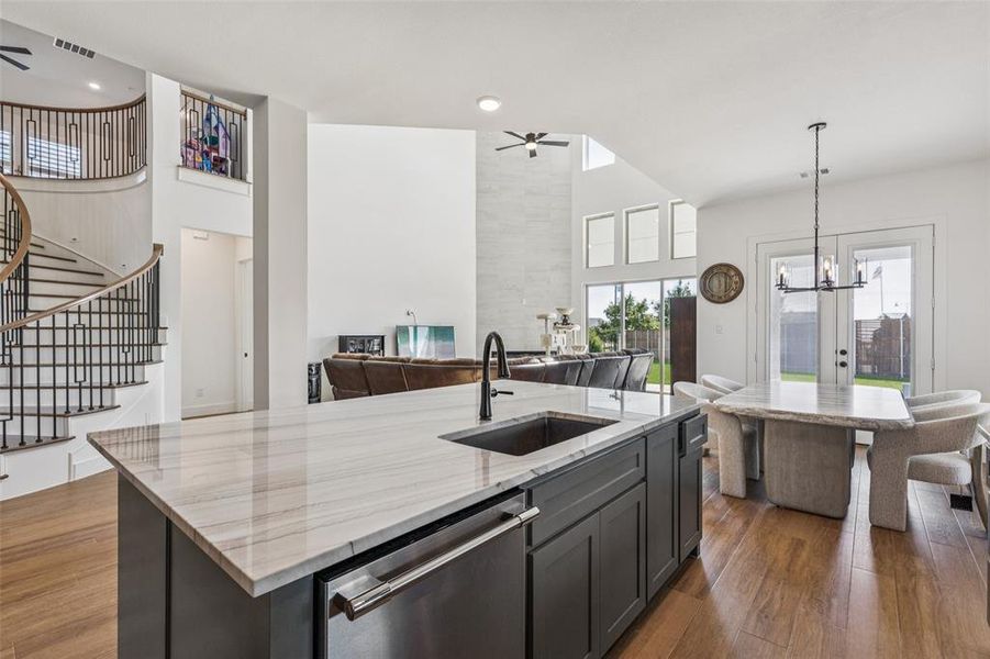 Furnished interior view inside a new home in Cambridge Estates, Prosper (Image 19). Furnished interior view inside a new home in Cambridge Estates, Prosper (Image 19).