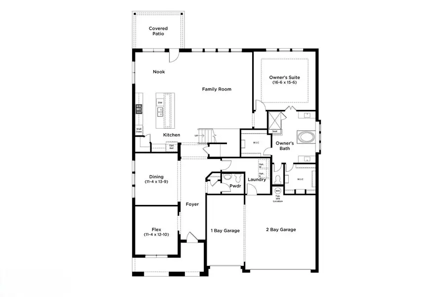 2D floor plan layout of this home in Hawkes Landing, Leander, TX (Image 20). 2D floor plan layout of this home in Hawkes Landing, Leander, TX (Image 20).