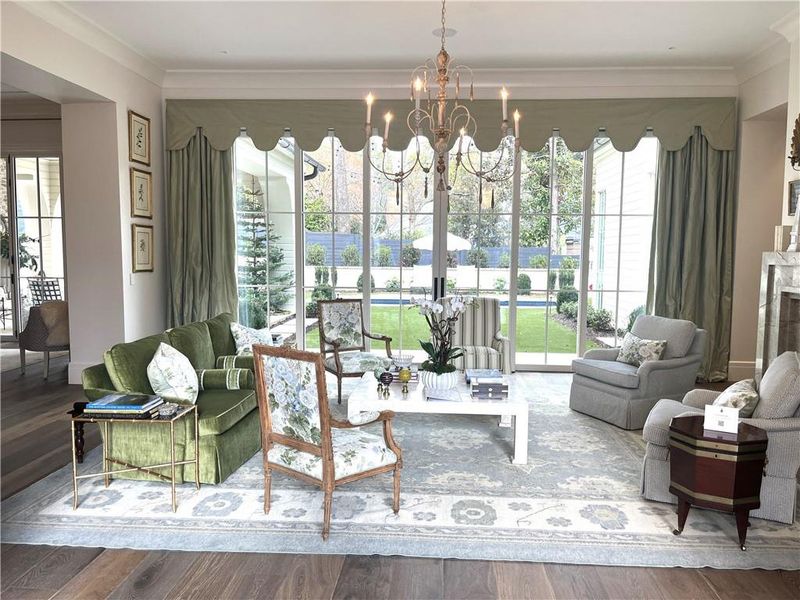 Furnished interior view inside a new home in , Atlanta (Image 12). Furnished interior view inside a new home in , Atlanta (Image 12).