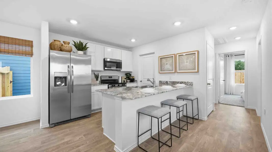 Furnished interior view inside a new home in Pineapple Square, Houston (Image 3).