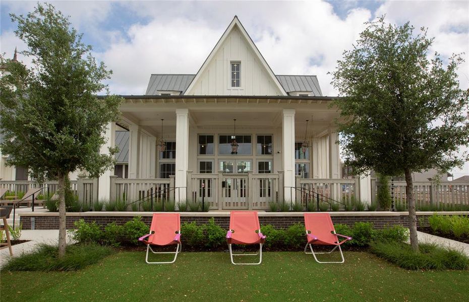 Lounge space at amenities center