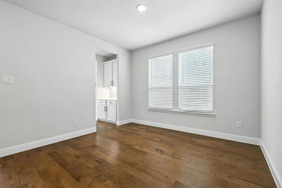 Dedicated bonus space on first level, can be used as formal dining, open concept office or secondary living.