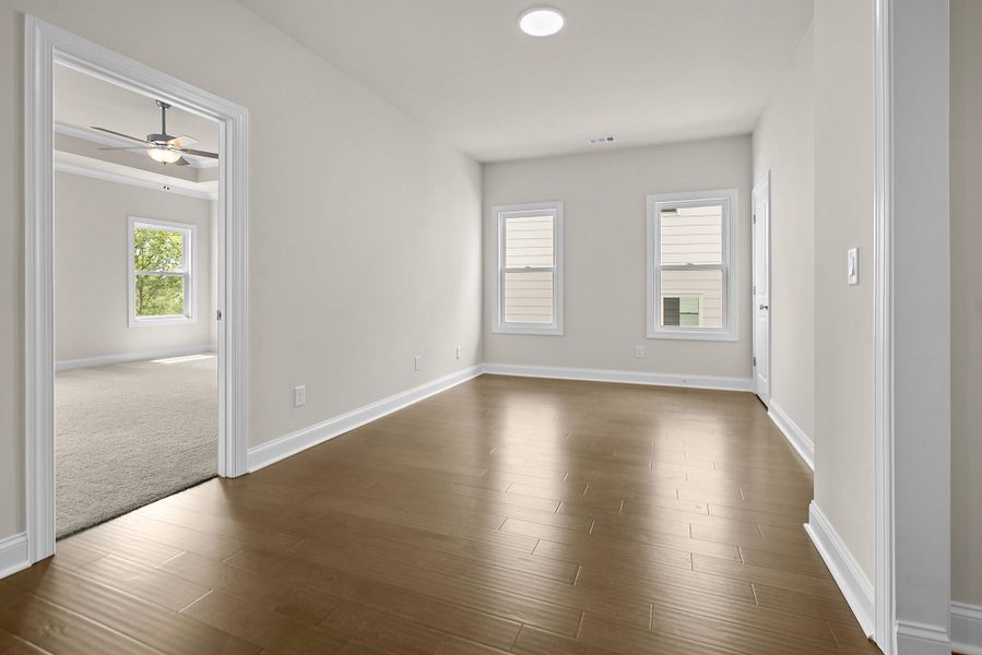 Representative unfurnished interior of a home built from the The Carter by The Providence Group in Palisades Single Family, Cumming (Image 35). Representative unfurnished interior of a home built from the The Carter by The Providence Group in Palisades Single Family, Cumming (Image 35).
