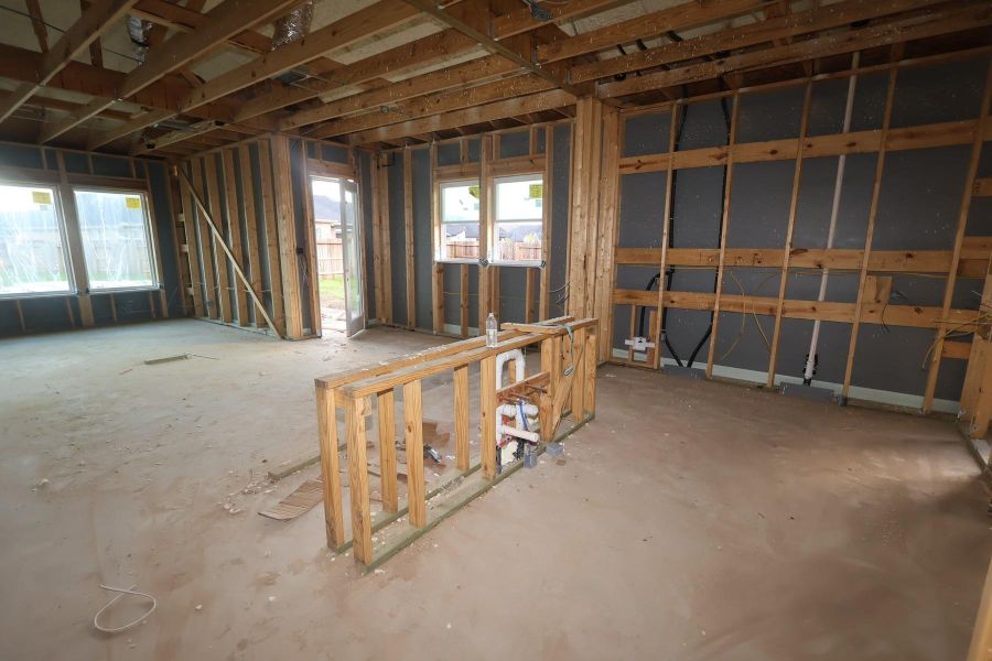 In-progress construction of a new home in Brookewater - Terrace Collection, Rosenberg, TX (Image 9).