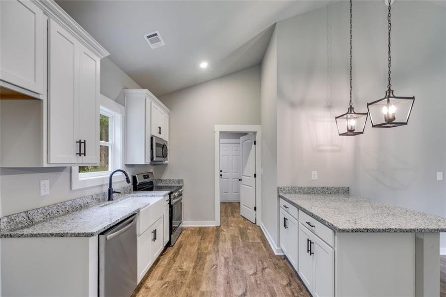 Furnished interior view inside a new home in , Tallapoosa (Image 9).
