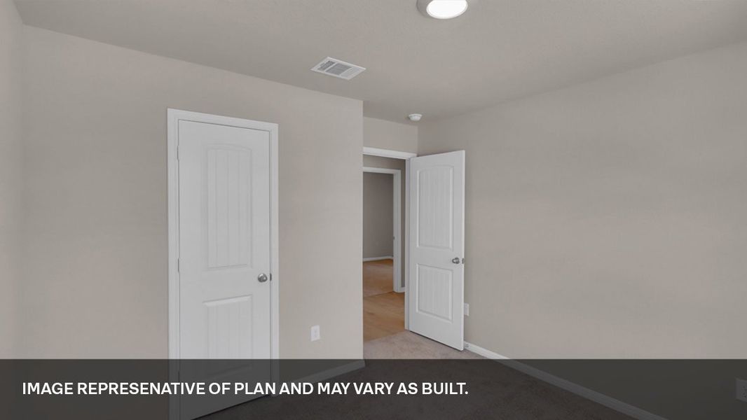 Representative unfurnished interior of a home built from the The Dean by D.R. Horton in Revelry, Del Valle (Image 22). Representative unfurnished interior of a home built from the The Dean by D.R. Horton in Revelry, Del Valle (Image 22).
