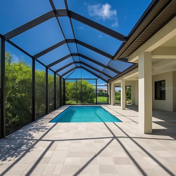 Exterior details and patio area of a home in , Rotonda West (Image 32).