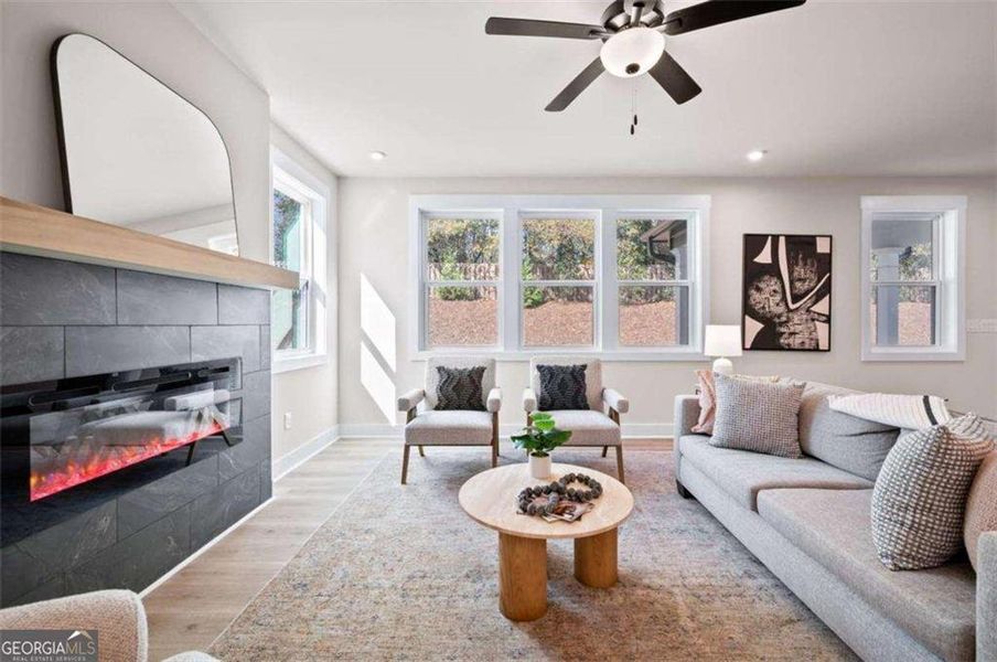 Furnished interior view inside a new home in The Paddocks at Doc Hughes, Buford (Image 33). Furnished interior view inside a new home in The Paddocks at Doc Hughes, Buford (Image 33).