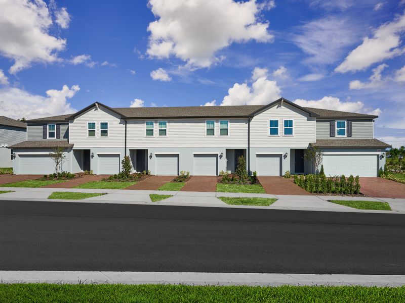 Exterior of the Oakville floorplan modeled at Cagan Crossings West