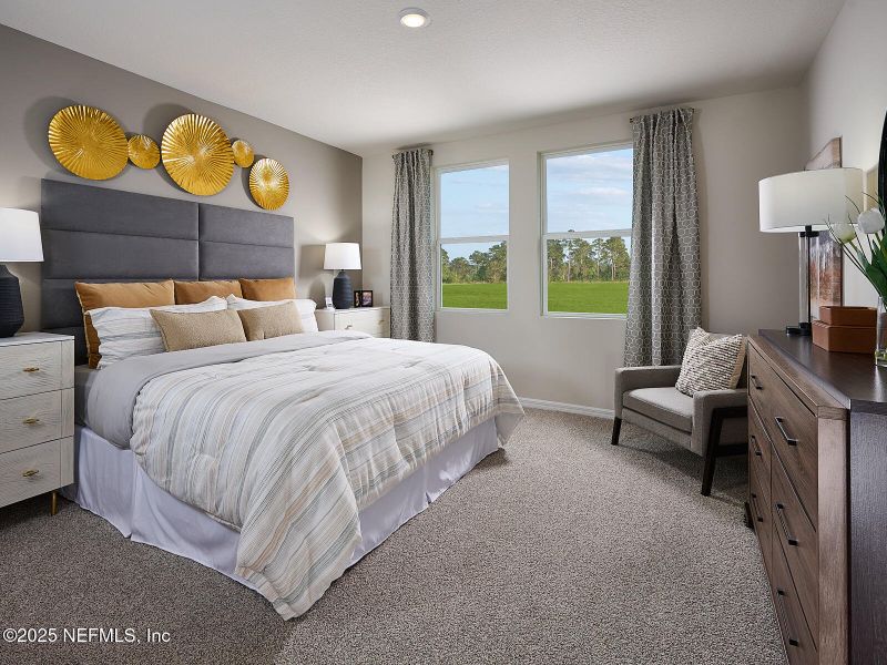 Furnished interior view inside a new home in Flagler Village - Classic Series, Palm Coast (Image 16). Furnished interior view inside a new home in Flagler Village - Classic Series, Palm Coast (Image 16).